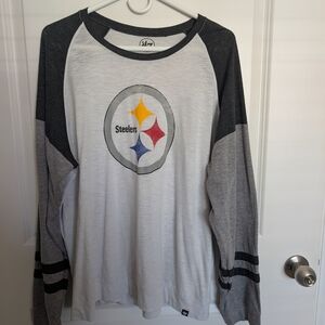 Steelers Long Sleeve Raglan Shirt